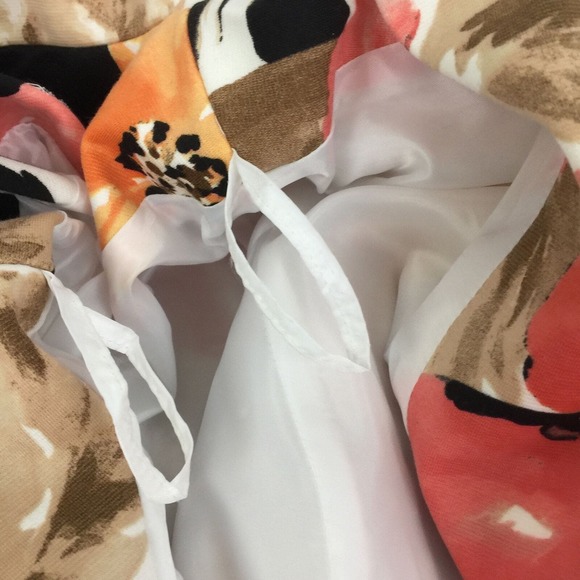 Alfred Dunner Open Front Blazer Jacket Women Sz 12 Hawaiian Tropical Fully Lined - Picture 10 of 11